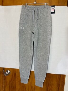 Under Armour Gray Heather Rival Fleece Joggers